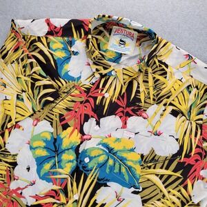 Retro Rifle Ace Ventura Rights Detective Hawaiian Shirt Mens 3XL Tropical Floral